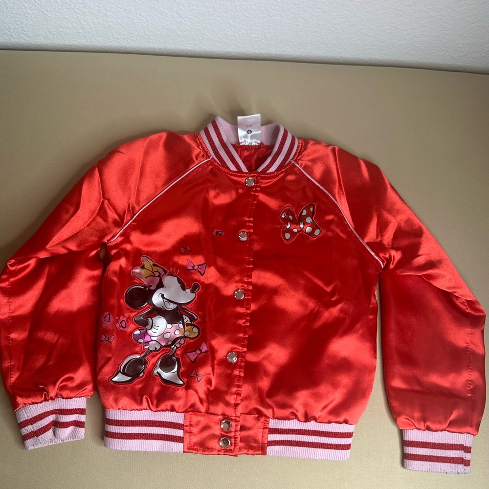 Mini mouse varsity jacket